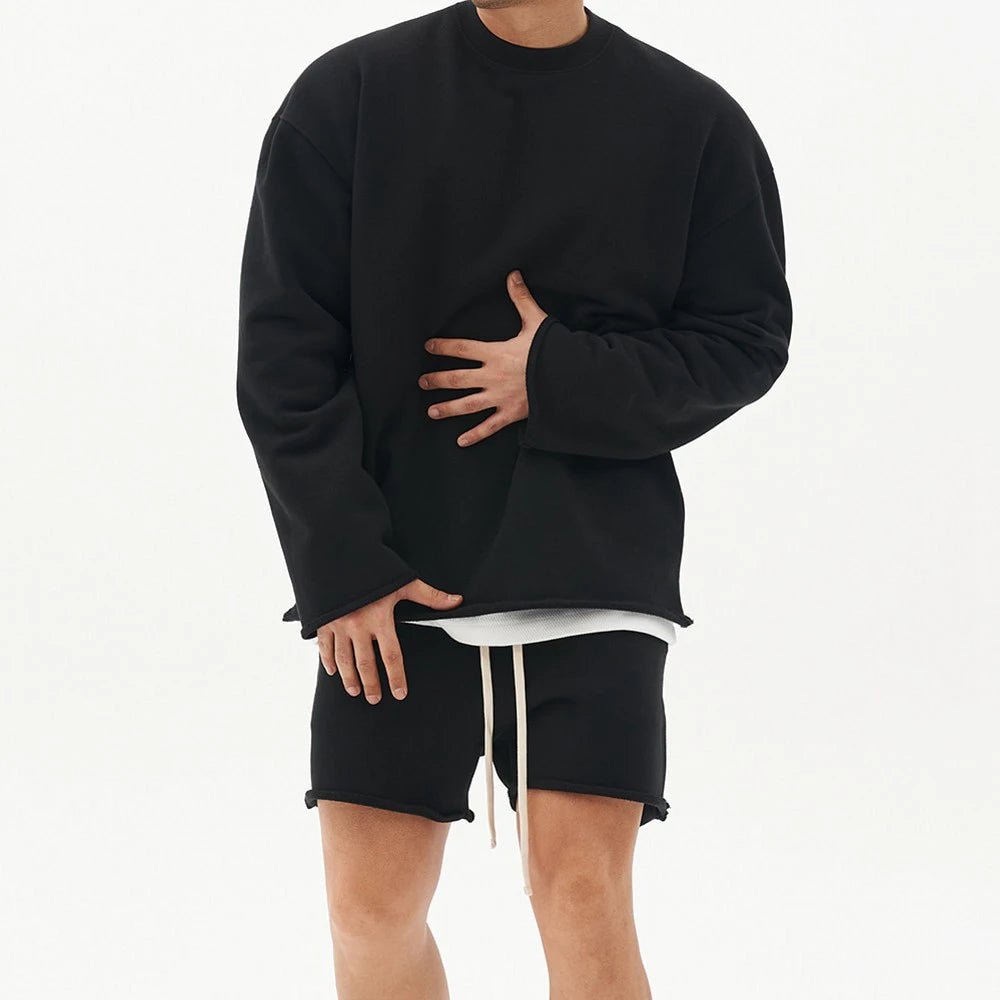 Mens Training Sports Suits Gym Fitness Kits Sportswear Hoodie Pullover Hooded Shorts Jogging Sets Cotton Running Tracksuits - Clothesfassion.store