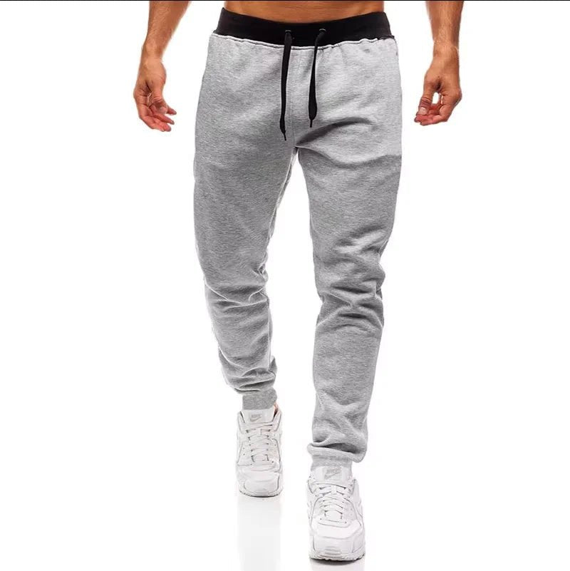 New Plus Size Men's Sweatpants 2XL 3XL Sportswear Elastic Waist Casual Baggy Pants Black Grey Cotton Joggers Male Loose Trousers - Clothesfassion.store