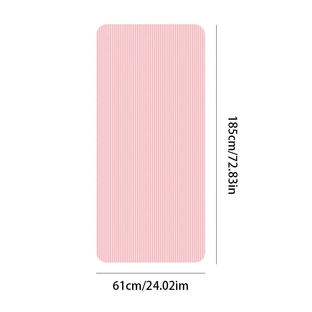 Yoga Mat Non Slip Exercise Mat Thick Solid Color Fitness Mat Yoga Workout Mat Multi - Function for Home Gym - Clothesfassion.store