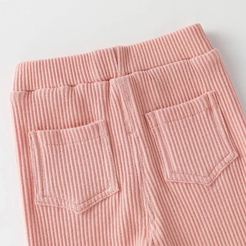 1 - 6Years Cotton Big PP Pants Spring Autumn Baby Girls Leggings Casual Kids Fashion Solid Long Trousers Children's Pants 2024 New - Clothesfassion.store