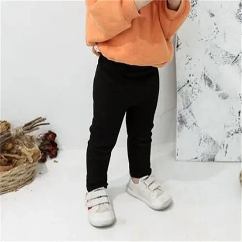 1 - 6Years Cotton Big PP Pants Spring Autumn Baby Girls Leggings Casual Kids Fashion Solid Long Trousers Children's Pants 2024 New - Clothesfassion.store