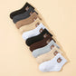 10 pairs cute little bear casual short elastic mid - calf socks, baby socks, boys' socks, girls' socks, children's socks - Clothesfassion.store