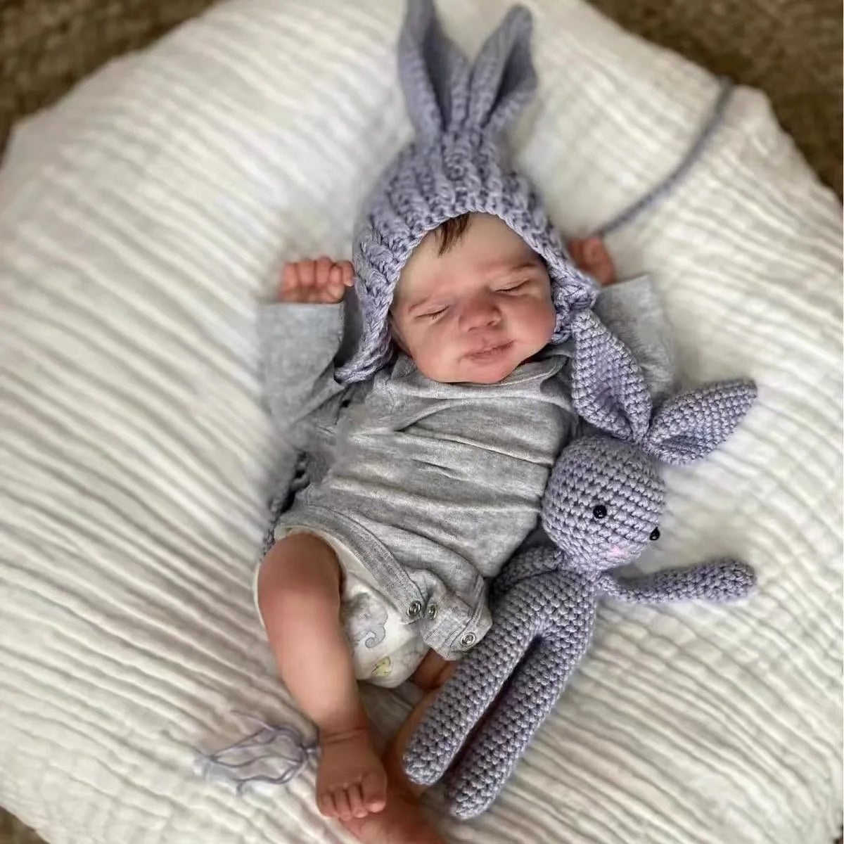 1PC 20 "/ 48 cm Blue Reborn doll, soft vinyl baby doll children's toy gift, perfect for birthdays, Christmas - Clothesfassion.store