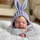 1PC 20 "/ 48 cm Blue Reborn doll, soft vinyl baby doll children's toy gift, perfect for birthdays, Christmas - Clothesfassion.store