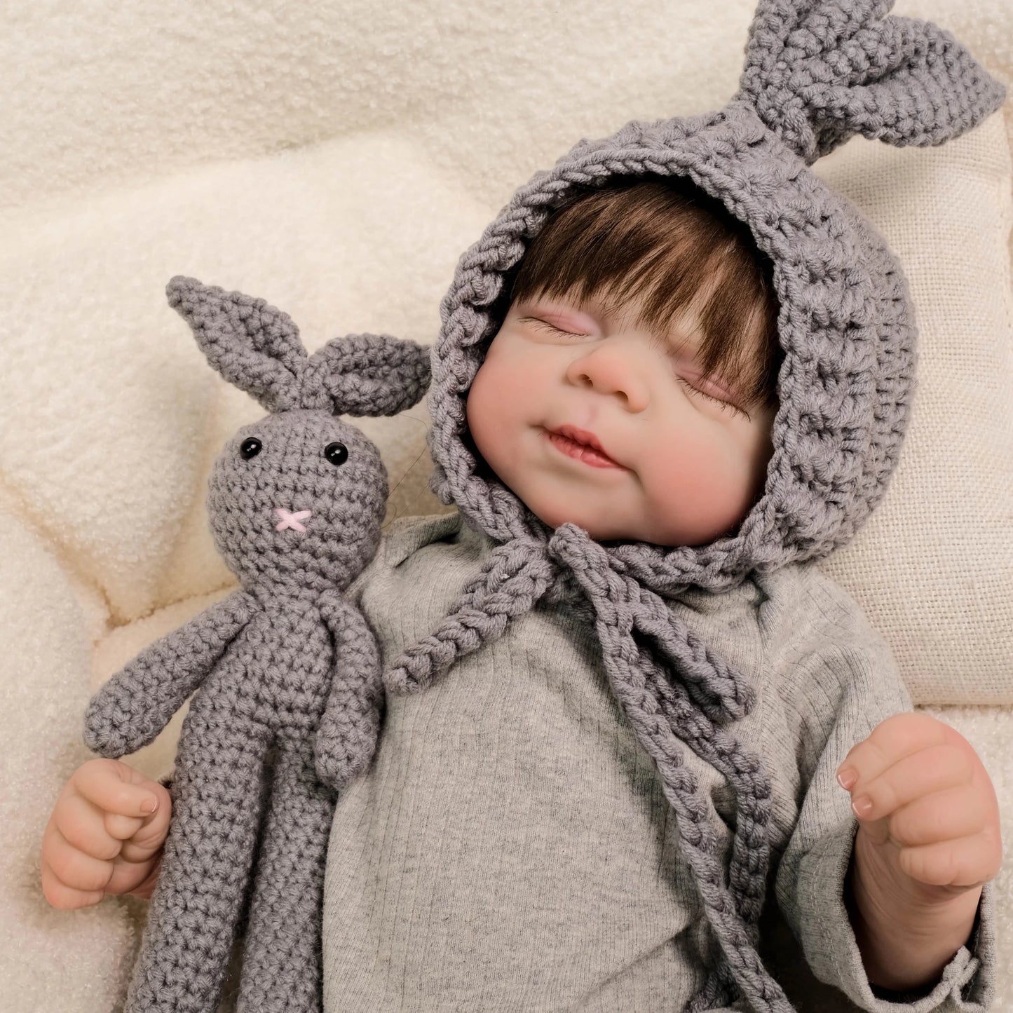 1PC 20 "/ 48 cm Blue Reborn doll, soft vinyl baby doll children's toy gift, perfect for birthdays, Christmas - Clothesfassion.store