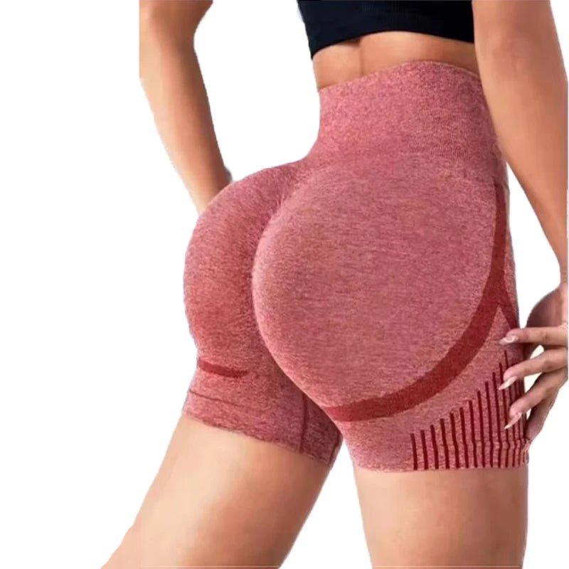 1pc Women's Yoga Shorts High Waist Workout Shorts Fitness Yoga Lift Butt Fitness Ladies Yoga Gym Running Short Pants Sportswear - Clothesfassion.store