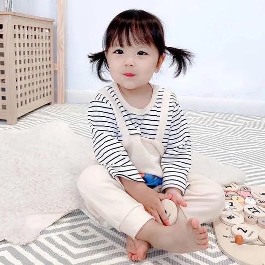 2024 Autumn Baby Clothes Newborn Jumpsuit Infant Boys False 2 Pcs Stripe Patchwork Romper Toddler Cartoon Dinosaur One Piece - Clothesfassion.store