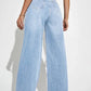 2024 new women's wear European and American loose Denim wide leg pants slimming high waist all - match jeans for women - Clothesfassion.store