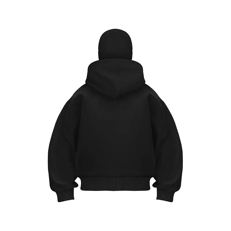 2025 Autumn and Winter New Men's and Women's Casual Sportswear With Hooded Mask Design, Sporty and Fashionable Plus Size Hoodie - Clothesfassion.store