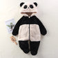 2025 Autumn Winter Baby Romper Cartoon Fluffy Panda Rabbit Bear Jumpsuit Boys Girls Soft Warm Cotton Outwear Clothes - Clothesfassion.store