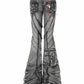 2025 Autumn Winter Women's Denim Pants Dark Academia Cargo Jean Flared Bell Bottom Designer Kpop Japanese Y2k 2000s Goblin Core - Clothesfassion.store