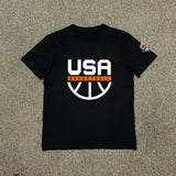 2025 New USA Dream Team T Shirt National Basketball Training Short Sleeve Warm Up Shooting Streetwear Fashion Top Men Clothing - Clothesfassion.store