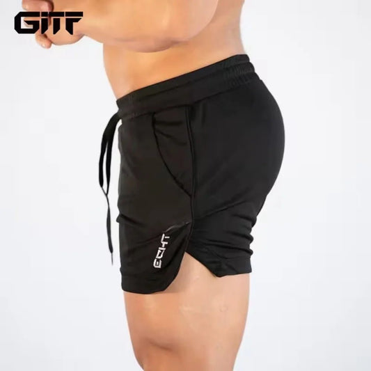 2026 Mens Gym Training Shorts Men Sports Casual Clothing Fitness Workout Running Grid quick - drying compression Shorts Athletics - Clothesfassion.store
