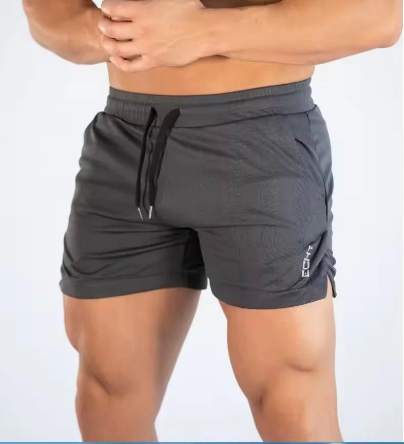 2026 Mens Gym Training Shorts Men Sports Casual Clothing Fitness Workout Running Grid quick - drying compression Shorts Athletics - Clothesfassion.store