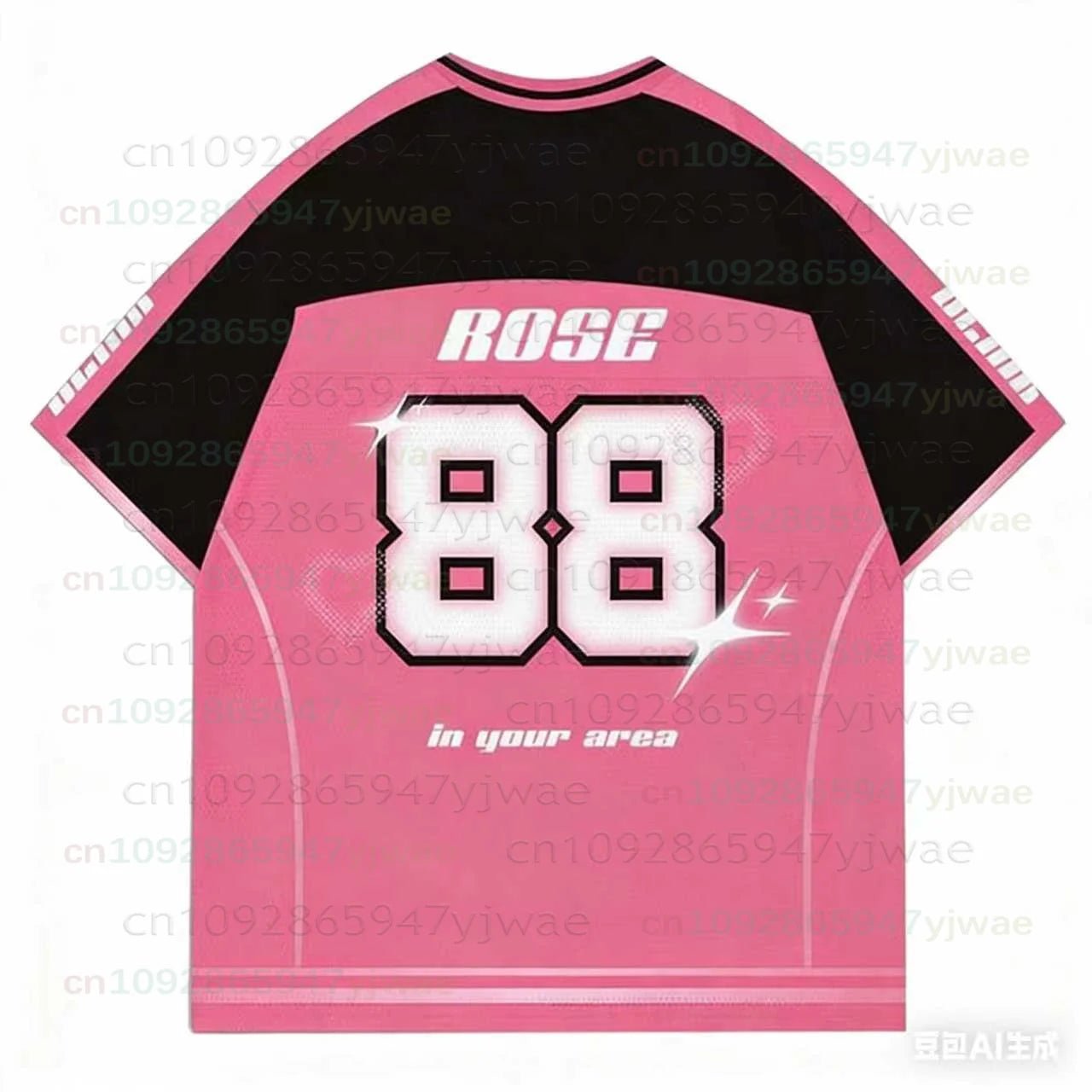 2026 New Y2K Korean Girl Group Concert T-Shirt RosÉ Letter Print Oversized Short Sleeved Fashion Casual Women's Sport Jersey Kid - Clothesfassion.store