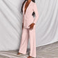 2pcs Casual Suit Lapel Button - down Blazer Jacket And Straight - leg Pants Office Commuting Business Trousers Set Clothing - Clothesfassion.store