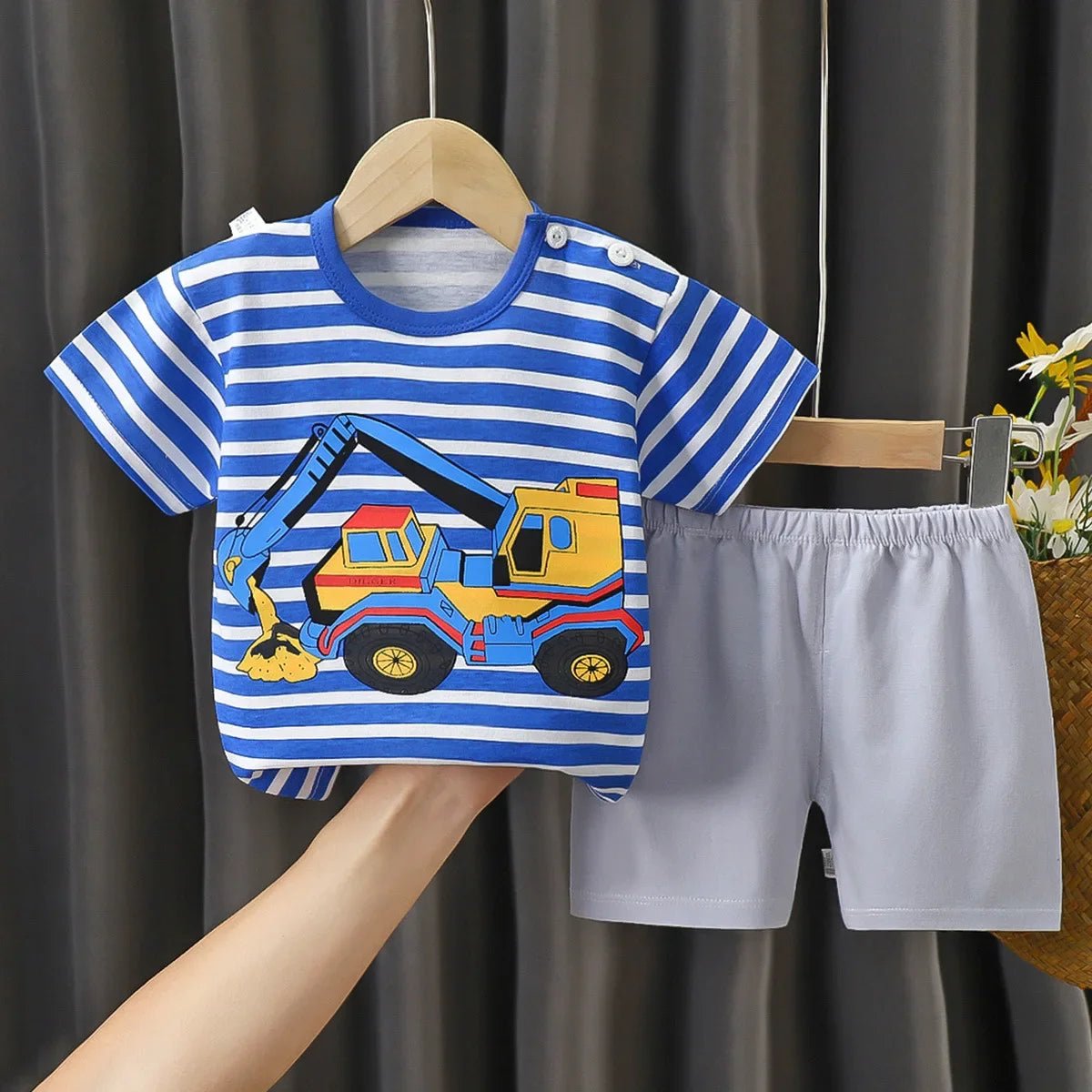 2PCS Children's Sets mother Kids Clothes Boys Girl T-shirt Shorts Summer Cotton Short sleeve Baby Children Clothing Toddler Suit - Clothesfassion.store