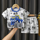 2PCS Children's Sets mother Kids Clothes Boys Girl T-shirt Shorts Summer Cotton Short sleeve Baby Children Clothing Toddler Suit - Clothesfassion.store