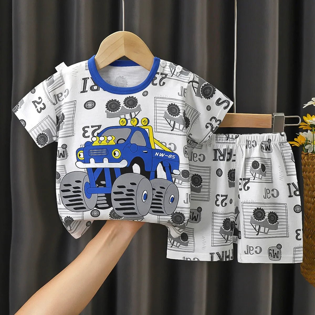 2PCS Children's Sets mother Kids Clothes Boys Girl T-shirt Shorts Summer Cotton Short sleeve Baby Children Clothing Toddler Suit - Clothesfassion.store