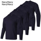 4 - piece men's solid color round neck T-shirt - quick drying, breathable, moisture wicking, suitable for fitness and running - Clothesfassion.store