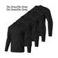 4 - piece men's solid color round neck T-shirt - quick drying, breathable, moisture wicking, suitable for fitness and running - Clothesfassion.store