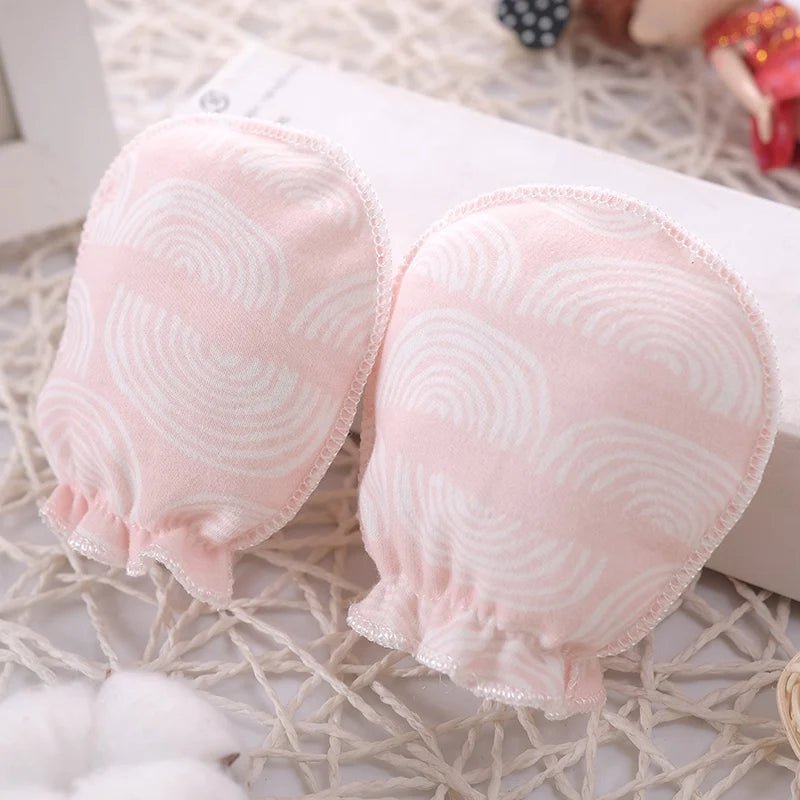 5 pairs/lot Newborn Baby Mittens Cotton Cartoon Soft Boys Girls Resuable Gloves 0 - 3M Baby Girl Boy Head Mittens - Clothesfassion.store