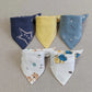 5pcs/lot Baby Bibs Triangle Double Cotton Bibs Cartoon Print Saliva Towel Baby Boys Girls Feeding Apron Cotton Bandana Bibs - Clothesfassion.store