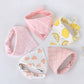 5pcs/lot Baby Bibs Triangle Double Cotton Bibs Cartoon Print Saliva Towel Baby Boys Girls Feeding Apron Cotton Bandana Bibs - Clothesfassion.store