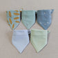 5pcs/lot Baby Bibs Triangle Double Cotton Bibs Cartoon Print Saliva Towel Baby Boys Girls Feeding Apron Cotton Bandana Bibs - Clothesfassion.store