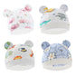 0-6Mouths Newborn Fetal Hat Cute Cartoon Baby Bear Beanies Spring Autumn Pure Cotton Pullover Cap Boys Girls Kids Warm Bonnet