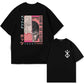 Japan Anime Berserk T-Shirt Guts Print Graphic Tee Men's 90s Summer Short Sleeve Casual Manga Dark Fantasy Black Swordsman Style