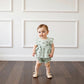 Adorable Infant Girl s Summer Ensemble with Cute Watermelon Embroidered Plaid Flutter Sleeve Blouse and Matching Shorts 2 - Clothesfassion.store