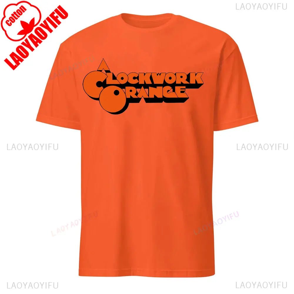 Alcatraz Psycho Ward T-Shirt Prisoner Halloween Orange Tees Costume Halloween Outfit for Men Convict Summer Casual Cotton Tops - Clothesfassion.store