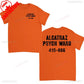 Alcatraz Psycho Ward T-Shirt Prisoner Halloween Orange Tees Costume Halloween Outfit for Men Convict Summer Casual Cotton Tops - Clothesfassion.store
