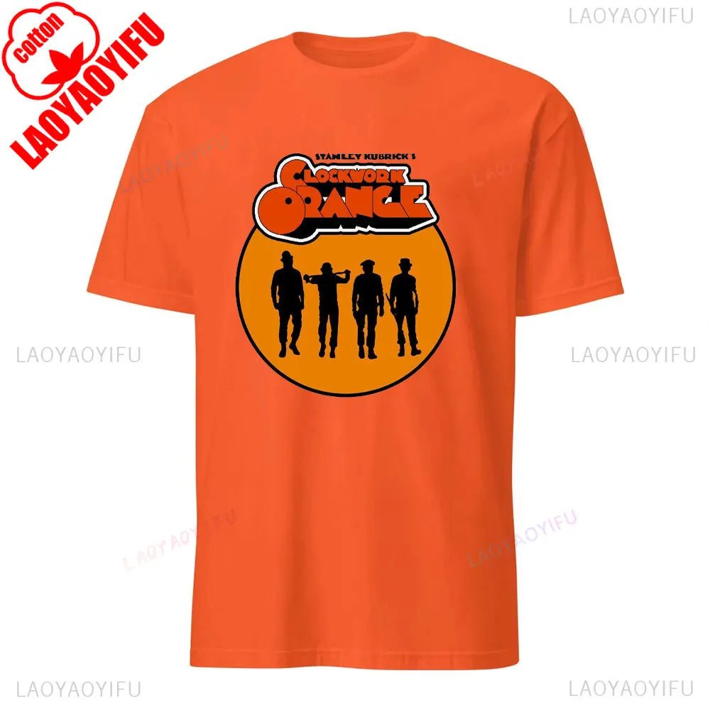 Alcatraz Psycho Ward T-Shirt Prisoner Halloween Orange Tees Costume Halloween Outfit for Men Convict Summer Casual Cotton Tops - Clothesfassion.store