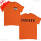 Alcatraz Psycho Ward T-Shirt Prisoner Halloween Orange Tees Costume Halloween Outfit for Men Convict Summer Casual Cotton Tops - Clothesfassion.store