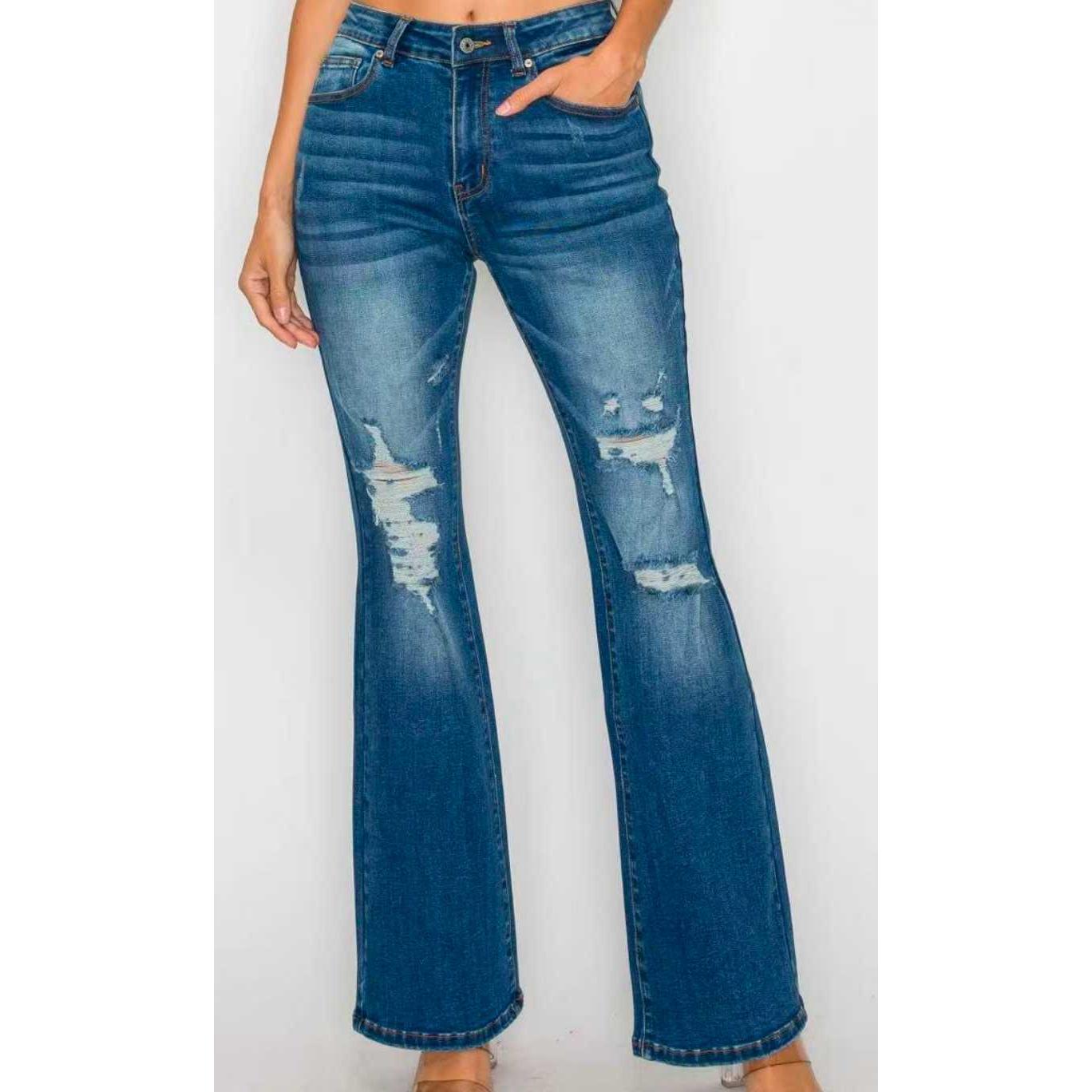 Ankle Length Jeans For Women High Waist Skinny Slim Fit Denim Pants Casual Comfortable Stretchable - Clothesfassion.store