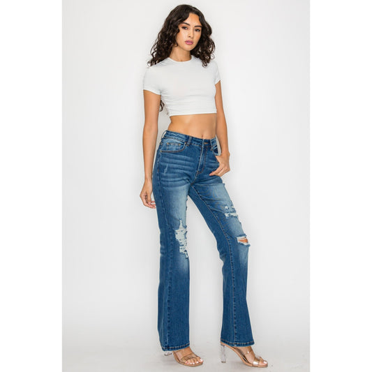 Ankle Length Jeans For Women High Waist Skinny Slim Fit Denim Pants Casual Comfortable Stretchable - Clothesfassion.store