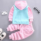 Autumn Winter Baby Boys Clothes Sets Thick Fleece Cartoon Bear Jacket Vest Pants 3Pcs Cotton Sport Suit For Girls Warm Outfits - Clothesfassion.store