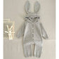 Autumn Winter Newborn Baby Boys Girl Knitted Jumpsuit Solid Color Knitting Hooded Infant Baby Bodysuits Children Knitted Clothes - Clothesfassion.store