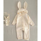 Autumn Winter Newborn Baby Boys Girl Knitted Jumpsuit Solid Color Knitting Hooded Infant Baby Bodysuits Children Knitted Clothes - Clothesfassion.store