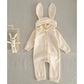 Autumn Winter Newborn Baby Boys Girl Knitted Jumpsuit Solid Color Knitting Hooded Infant Baby Bodysuits Children Knitted Clothes - Clothesfassion.store