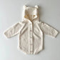 Autumn Winter Newborn Baby Boys Girl Knitted Jumpsuit Solid Color Knitting Hooded Infant Baby Bodysuits Children Knitted Clothes - Clothesfassion.store