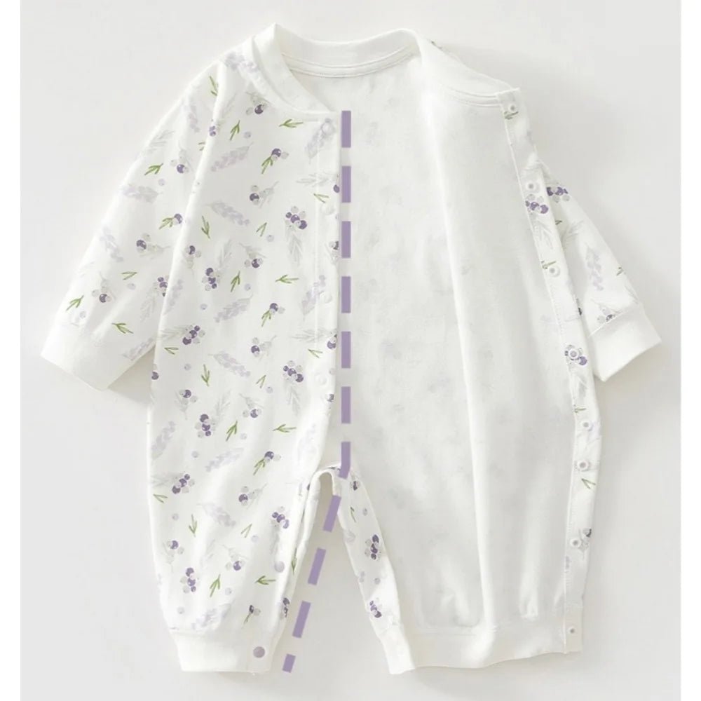 AYNIGIELL Baby Clothes Spring Autumn Pure Cotton Underwear Newborn Onesie Romper Long Sleeve Loungewear Outfit Bodysuit - Clothesfassion.store