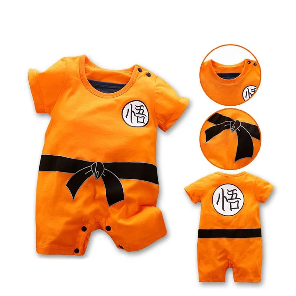 Baby Anime Clothes Vegeta Rompers Newborn Kuririn Roshi Training Outfit Infant Kids Halloween Cartoon Cosplay Costume Jumpsuit - Clothesfassion.store