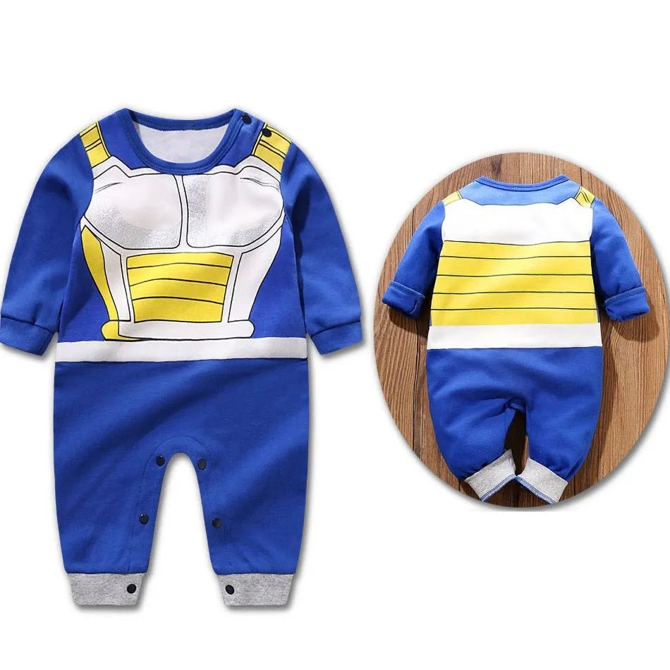 Baby Anime Clothes Vegeta Rompers Newborn Kuririn Roshi Training Outfit Infant Kids Halloween Cartoon Cosplay Costume Jumpsuit - Clothesfassion.store