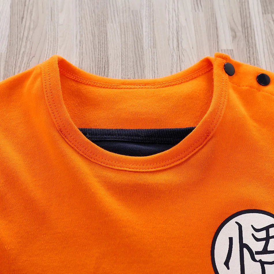 Baby Anime Clothes Vegeta Rompers Newborn Kuririn Roshi Training Outfit Infant Kids Halloween Cartoon Cosplay Costume Jumpsuit - Clothesfassion.store