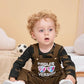 Baby Boy camouflage long - sleeved monogrammed Clothes, 2Pcs Newborn Infant Boy Romper Outfits 0 - 18 Months Bib Overalls Pants Set - Clothesfassion.store
