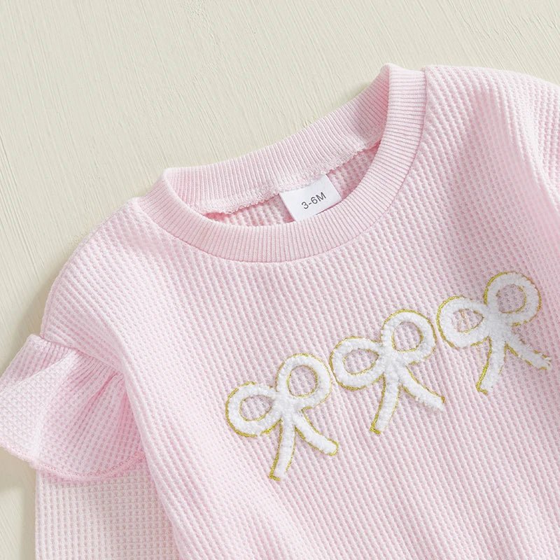 Baby Girl Clothes Infant Fall Winter Outfits Be Mine Long Sleeve Crewneck Sweatshirts Pants Outfits Set 0 - 24M - Clothesfassion.store