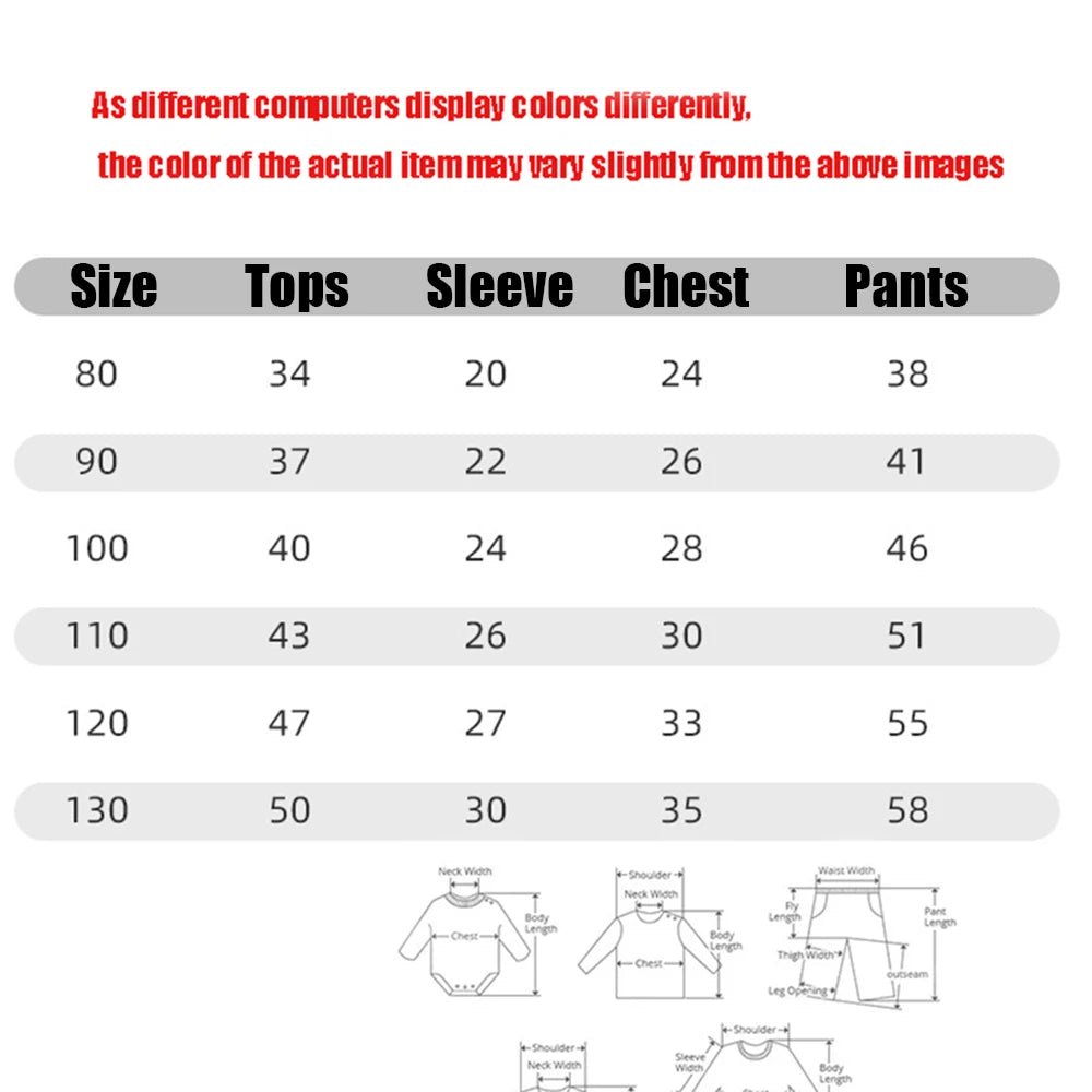 Baby Pajamas Sets Cotton Child Pajamas Toddler Long Sleeve Baby Nightwear Pyjamas Kids Cartoon Homewear Clothes - Clothesfassion.store